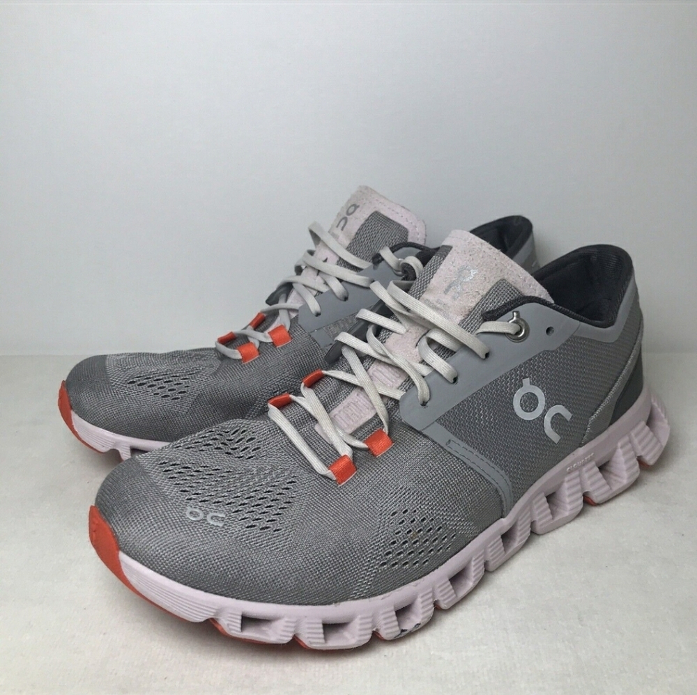 On Cloud X Running Alloy Lilly Sneakers Tennis Shoes Women 9 or Men 7.5